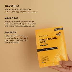 BEAUTYPRO HYALURONIC ACID Hydrating Facial Sheet Mask